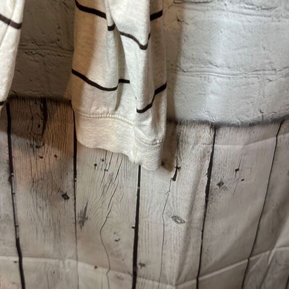 Vintage Wrangler Jeans Co Men's Long Sleeve Shirt Stripe Beige Brown Size XL - Picture 4 of 7